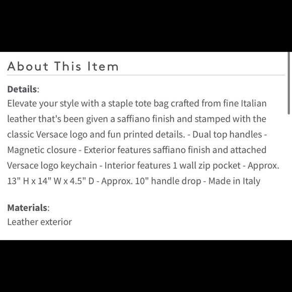 Versace Collection | Graphic Printed Saffiano - Picture 7 of 8